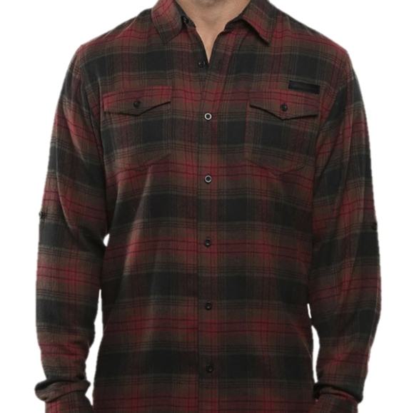 NWT Grunt Style Men's Red Flannel Sz L - Picture 1 of 10